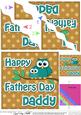 Owl Felties Daddy Fathers Day Wavy Corner Side Topper