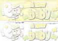 Large Dl a New Baby Lamb Felties Side Stacker Topper