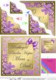 Floral Elegance Welsh Mum and Dad Anniversary Wavy Corner