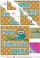 Owl Felties Pappa Fathers Day Wavy Corner Side Topper