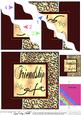 Fun and Funky Animal Print Wavy Corner Side Stacker Topper