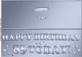 Large Dl 85th Birthday Quick Cut and Fold Card