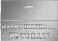 Large Dl 85th Birthday Quick Cut and Fold Card