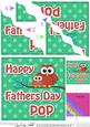 Owl Felties Pop Fathers Day Wavy Corner Side Topper