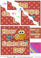 Owl Felties Pop Fathers Day Wavy Corner Side Topper