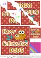 Owl Felties Pops Fathers Day Wavy Corner Side Stacker