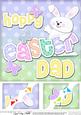 8x8 Hoppy Easter Dad Easter Bunny Boy Felties Topper