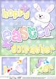 8x8 Hoppy Easter Godfather Easter Bunny Boy Felties Topper
