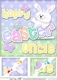 8x8 Hoppy Easter Uncle Easter Bunny Boy Felties Topper