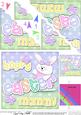 Hoppy Easter Mommy Bunny Girl Felties Scallop Corner