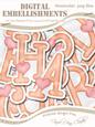 Heart Felties Uppercase Alpha Digital Embellishment