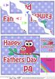 Owl Felties Pa Fathers Day Wavy Corner Side Stacker
