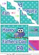 Owl Felties Pa Fathers Day Wavy Corner Side Stacker