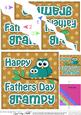 Owl Felties Grampy Fathers Day Wavy Corner Side Stacker