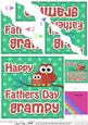 Owl Felties Grampy Fathers Day Wavy Corner Side Stacker