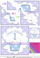 1st Birthday Cupcake Felties Wavy Corner Side Stacker
