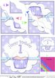1st Birthday Cupcake Felties Wavy Corner Side Stacker