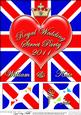 8 x 8 Royal Wedding Scalloped Corner Topper
