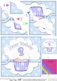 2nd Birthday Cupcake Felties Wavy Corner Side Stacker