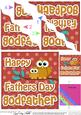 Owl Felties Godfather Fathers Day Wavy Corner Side Stacker