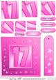 17th Bright Metallic Age Quick Card with Twisted Pyramage