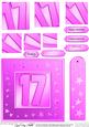 17th Bright Metallic Age Quick Card with Twisted Pyramage
