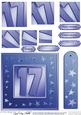 17th Bright Metallic Age Quick Card with Twisted Pyramage