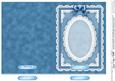5 x 7 Pearls, Lace and Ribbon Plain Card Base