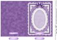 5 x 7 Pearls, Lace and Ribbon Plain Card Base