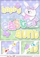 8x8 Hoppy Easter Aunt Easter Bunny Girl Felties