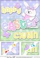 8x8 Hoppy Easter Cousin Easter Bunny Girl Felties