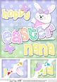 8x8 Hoppy Easter Nana Easter Bunny Girl Felties