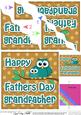 Owl Felties Grandfather Fathers Day Wavy Corner Side Stacker