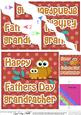 Owl Felties Grandfather Fathers Day Wavy Corner Side Stacker