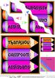Thank You Classroom Assistant Pencils Wavy Corner