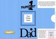 Add a Photo DL Card - NUMBER 1 DAD with easy fold frame