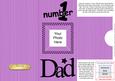 Add a Photo DL Card - NUMBER 1 DAD with easy fold frame