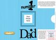 Add a Photo DL Card - NUMBER 1 DAD with easy fold frame