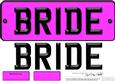 Large Dl Bride Novelty Number Plate N 3D Decoupage