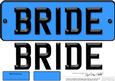 Large Dl Bride Novelty Number Plate N 3D Decoupage