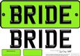 Large Dl Bride Novelty Number Plate N 3D Decoupage