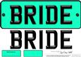 Large Dl Bride Novelty Number Plate N 3D Decoupage