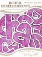 Denim Felties Lowercase Alpha Digital Embellishment