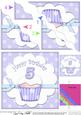 5th Birthday Cupcake Felties Wavy Corner Side Stacker