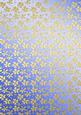 Gold Metallic Flowers Matching Backing Paper
