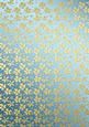 Gold Metallic Flowers Matching Backing Paper