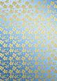 Gold Metallic Flowers Matching Backing Paper