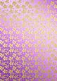 Gold Metallic Flowers Matching Backing Paper