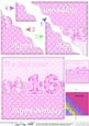 16th Birthday Sister Felties Wavy Corner Side Stacker Topper