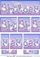 Dl Happy Birthday Floral Felties Side Stacker Topper